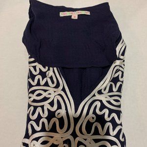 Women's Barbara Gerwit  tunic top size MEDIUM  blue in  color